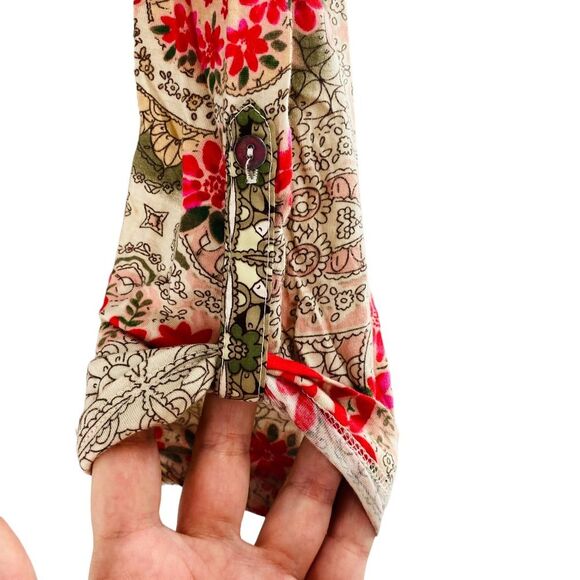 Anthropologie Tiny Devas Popover Tunic‎ Size S Paisley Sequin Blouse Multicolor - Picture 7 of 11
